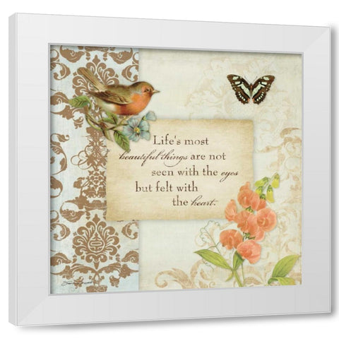 Beautiful White Modern Wood Framed Art Print by Marrott, Stephanie