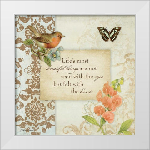 Beautiful White Modern Wood Framed Art Print by Marrott, Stephanie