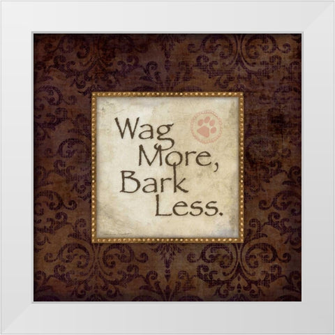 Bark Less White Modern Wood Framed Art Print by Marrott, Stephanie