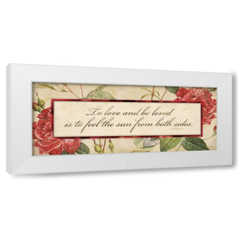 To Love White Modern Wood Framed Art Print by Marrott, Stephanie