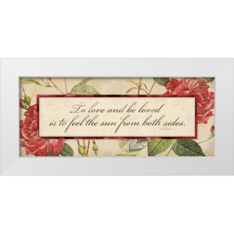 To Love White Modern Wood Framed Art Print by Marrott, Stephanie