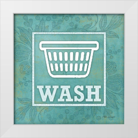 Wash White Modern Wood Framed Art Print by Marrott, Stephanie