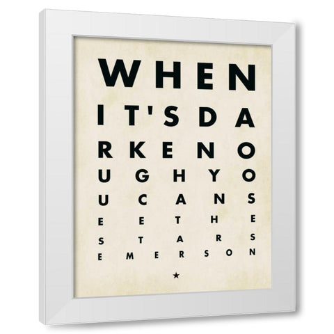 See the Stars White Modern Wood Framed Art Print by Marrott, Stephanie