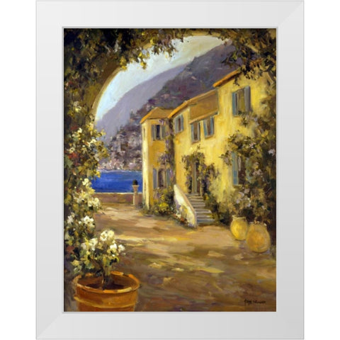 Latin Calm I White Modern Wood Framed Art Print by Stevens, Allayn