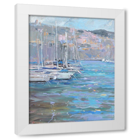 Marina White Modern Wood Framed Art Print by Stevens, Allayn