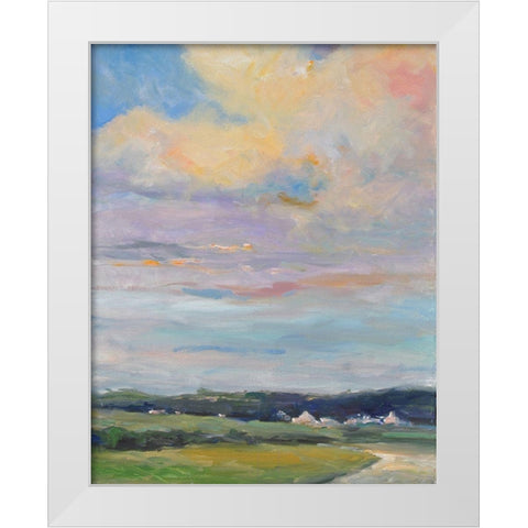 Warm Afternoon White Modern Wood Framed Art Print by Stevens, Allayn