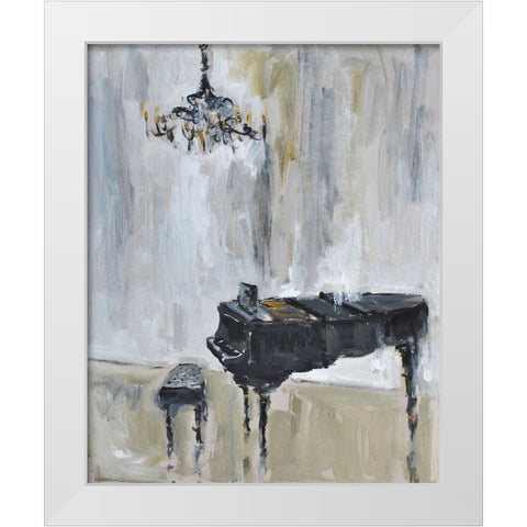 Baby Grand -3 White Modern Wood Framed Art Print by Stevens, Allayn