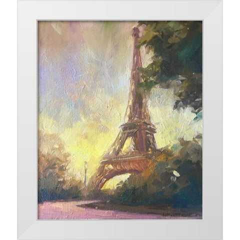 Paris 3 White Modern Wood Framed Art Print by Stevens, Allayn