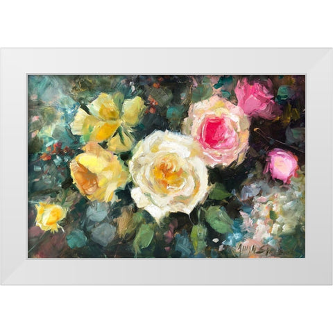 Still Life  4 White Modern Wood Framed Art Print by Stevens, Allayn