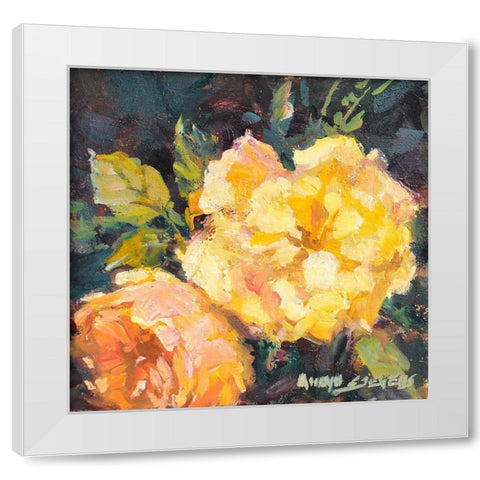 Still Life #4 White Modern Wood Framed Art Print by Stevens, Allayn