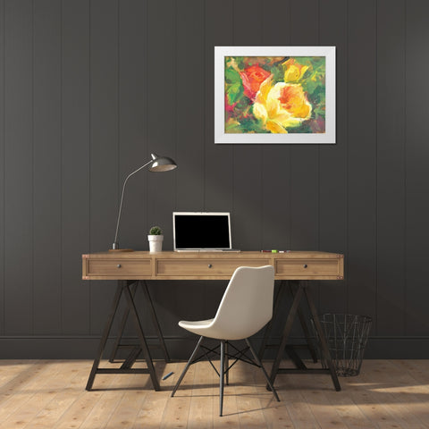 Still Life #11 White Modern Wood Framed Art Print by Stevens, Allayn