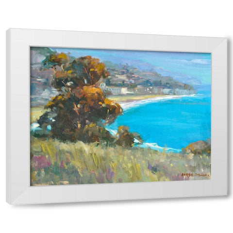 South Coastal White Modern Wood Framed Art Print by Stevens, Allayn