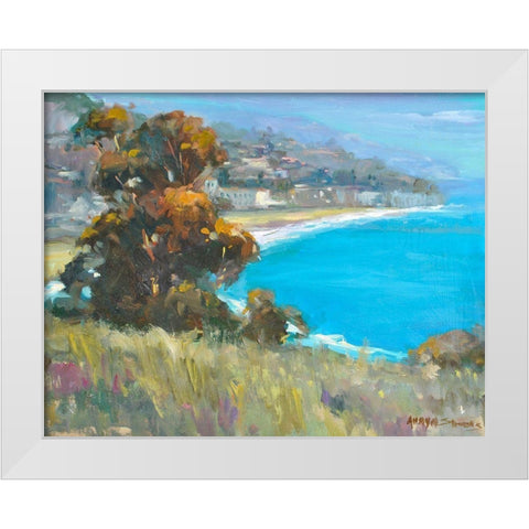 South Coastal White Modern Wood Framed Art Print by Stevens, Allayn