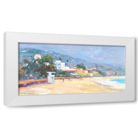 Newport White Modern Wood Framed Art Print by Stevens, Allayn