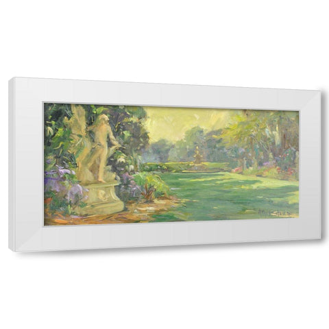 Lake Region White Modern Wood Framed Art Print by Stevens, Allayn
