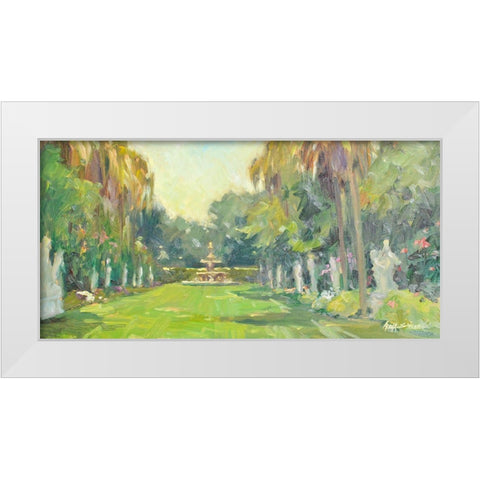 Lake Como White Modern Wood Framed Art Print by Stevens, Allayn