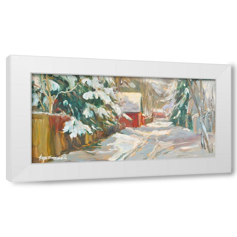 Neighborhood Drive #1 White Modern Wood Framed Art Print by Stevens, Allayn