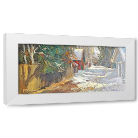 Neighborhood Drive #2 White Modern Wood Framed Art Print by Stevens, Allayn
