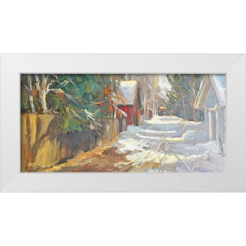 Neighborhood Drive #2 White Modern Wood Framed Art Print by Stevens, Allayn