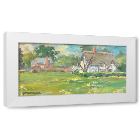 French Farm White Modern Wood Framed Art Print by Stevens, Allayn