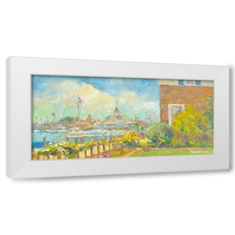 Parisian Carnival White Modern Wood Framed Art Print by Stevens, Allayn
