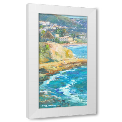 Afternoon Set White Modern Wood Framed Art Print by Stevens, Allayn