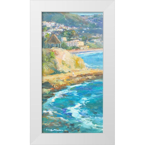 Afternoon Set White Modern Wood Framed Art Print by Stevens, Allayn