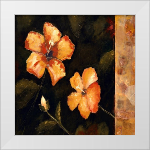 First Impressions 2 White Modern Wood Framed Art Print by Bagnato, Judi