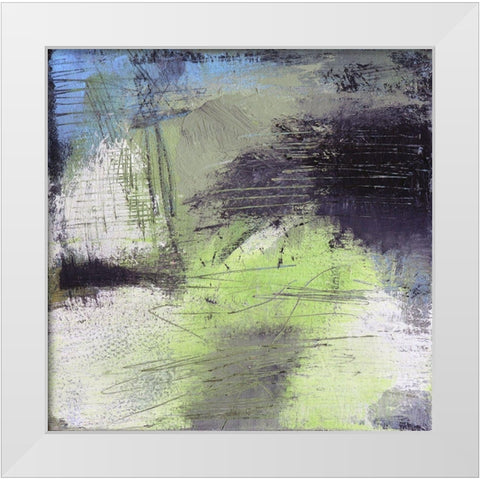 Emergence White Modern Wood Framed Art Print by Bagnato, Judi