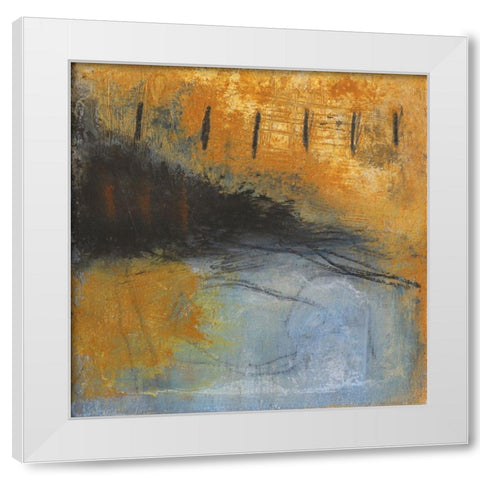 Desertscape 2 White Modern Wood Framed Art Print by Bagnato, Judi