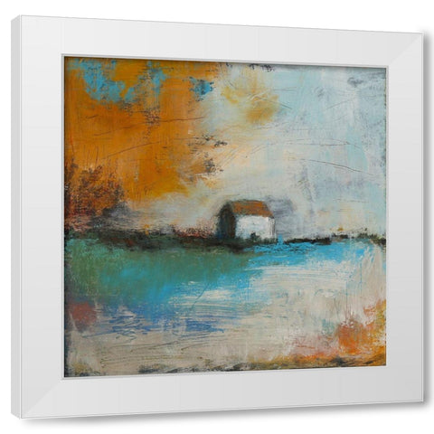 Hidden Place White Modern Wood Framed Art Print by Bagnato, Judi