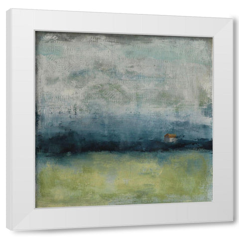 Here At Last White Modern Wood Framed Art Print by Bagnato, Judi
