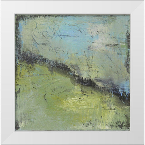 Walk In The Park White Modern Wood Framed Art Print by Bagnato, Judi