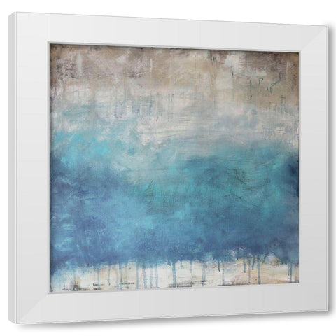 Serenity Paused White Modern Wood Framed Art Print by Bagnato, Judi