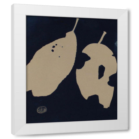 2 Alone White Modern Wood Framed Art Print by Blue