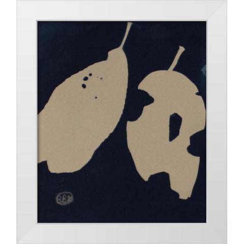 2 Alone White Modern Wood Framed Art Print by Blue