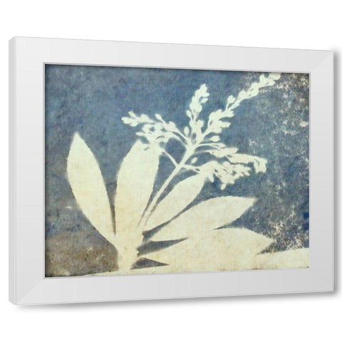 Sat Morn White Modern Wood Framed Art Print by Blue