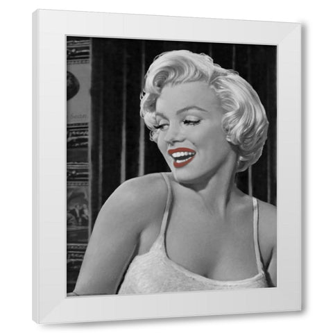 Marilyns Call White Modern Wood Framed Art Print by Consani, Chris