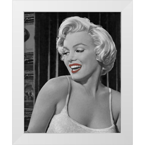 Marilyns Call White Modern Wood Framed Art Print by Consani, Chris