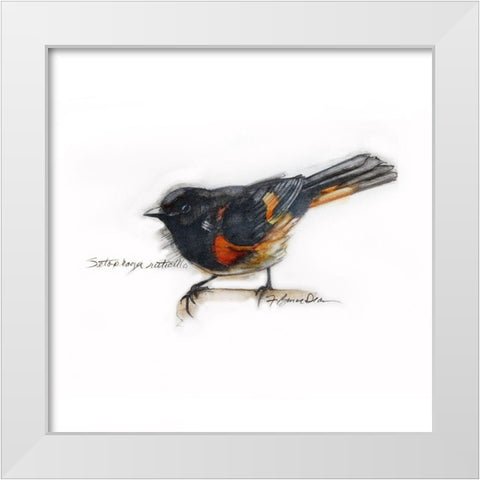 American RedstaRT White Modern Wood Framed Art Print by Dean, Bruce