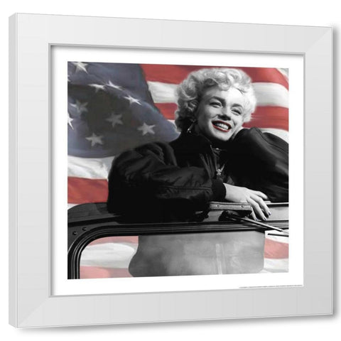 My Favorite In Flag White Modern Wood Framed Art Print by Eversen, Robert