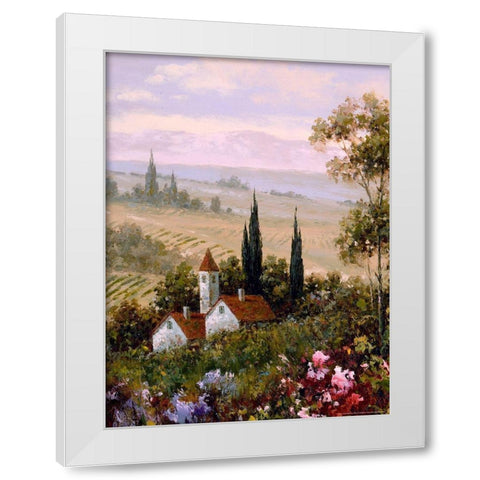Country Comfort 1 White Modern Wood Framed Art Print by Gaul, Charles