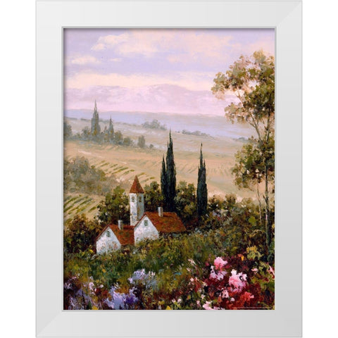 Country Comfort 1 White Modern Wood Framed Art Print by Gaul, Charles