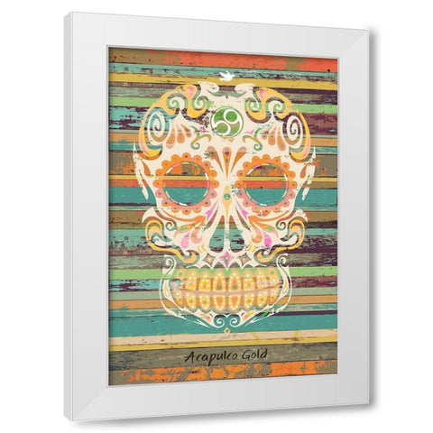 Acapulco Gold White Modern Wood Framed Art Print by Has