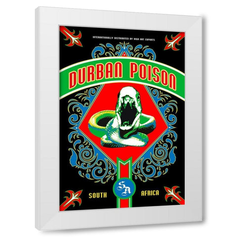 Durban Poison White Modern Wood Framed Art Print by Has