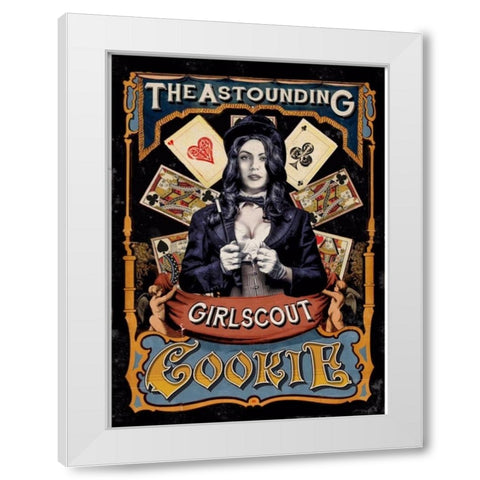 Girl Scout White Modern Wood Framed Art Print by Has