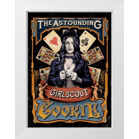 Girl Scout White Modern Wood Framed Art Print by Has