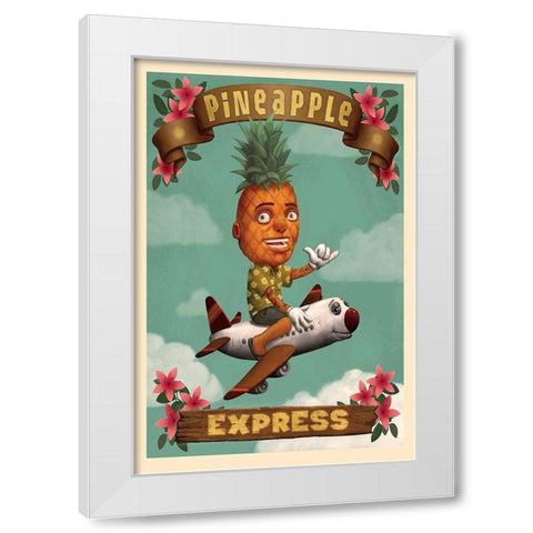 Pine Air Ex White Modern Wood Framed Art Print by Has