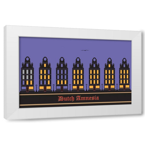 Dutch Amnesia White Modern Wood Framed Art Print by Has