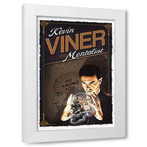 Kevin Viner White Modern Wood Framed Art Print by Has